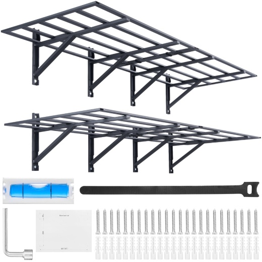 Vevor Garage Storage Shelving - 2 Pack, 6 x 2 ft Heavy Duty Wall Mounted Shelves