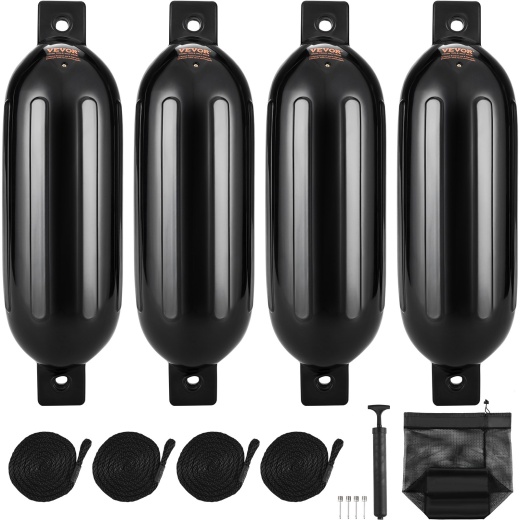 Vevor Boat Fenders, 6.5 X 23 Inflatable Boat Bumpers for Docking