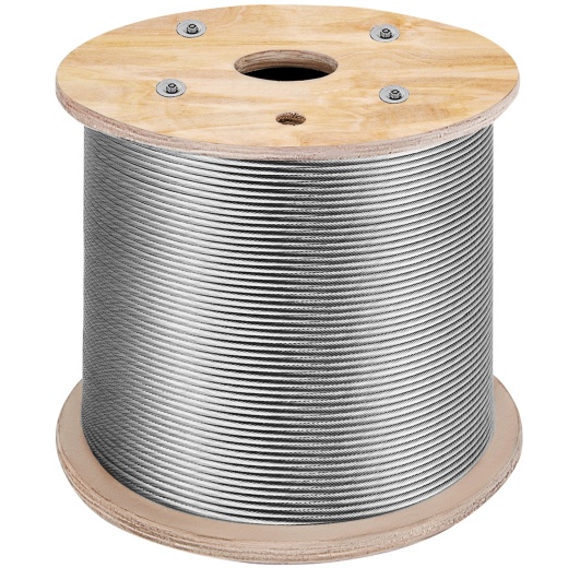 Vevor Stainless Steel Cable 3/16"X 1000Ft - T316 Marine Grade Deck Cable Railing