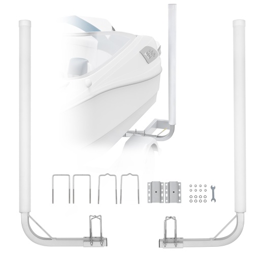 Vevor Marine Trailer Guide Set - 48'' Adjustable Poles for Ski, Fishing, and Sailboat Transport