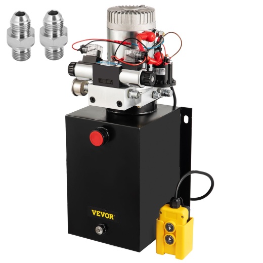 Vevor Hydraulic Power Unit 12 Volt Dump Trailer Hydraulic Pump
