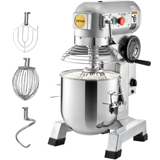 Vevor Commercial Food Mixer - 20Qt Commercial Mixer With Timing Function