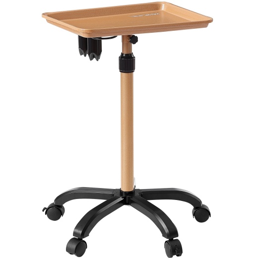 Vevor Salon Tray Cart, 30"-43" Height Adjustable Rolling Salon Tray