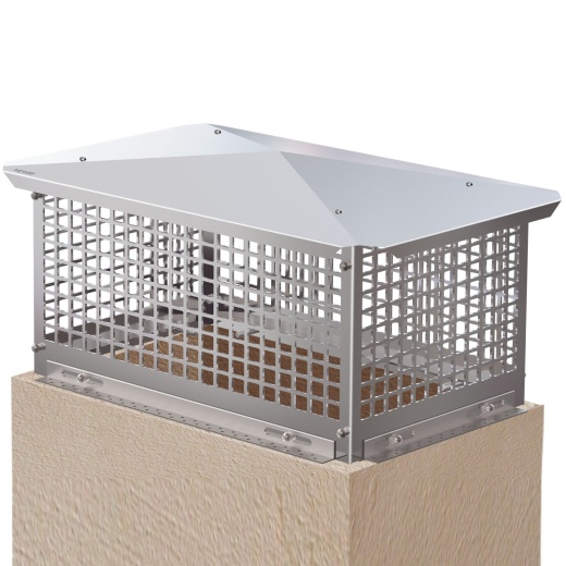 Vevor Chimney Cap 13" x 21" - Reliable 304 Stainless Steel Fireplace Chimney Cover