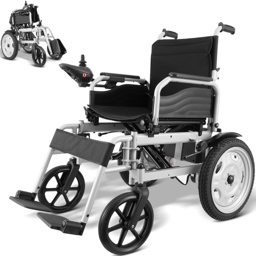 Vevor Electric Wheelchair for Adults Seniors - 265 Lbs Weight Capacity, 17.5In Width, Up to 12.5Miles Range