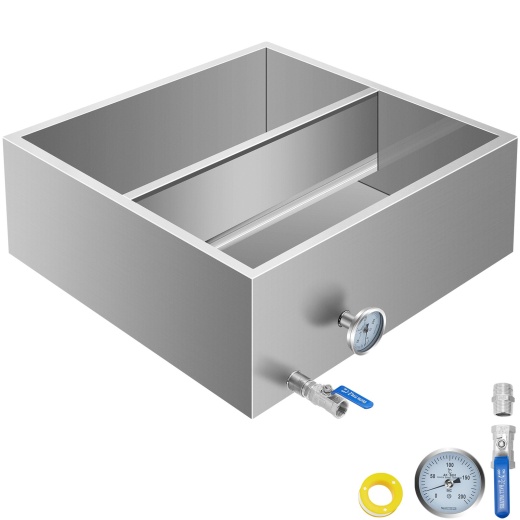 2'X2' Flow Divided Maple Syrup Pan W/Valve, Therm, Plugs - Your Ultimate Syrup Production Tool