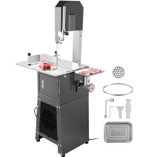 Vevor 850W Commercial Electric Meat Bandsaw Stainless Steel Bone Sawing Machine