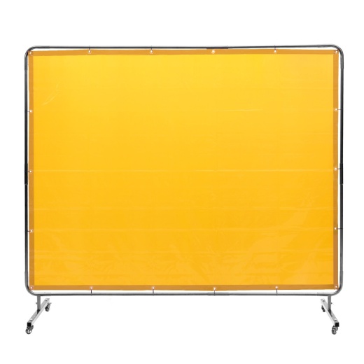 Vevor Welding Screen with Frame, 6' x 8' Welding Curtain Screen, Flame-Resistant Vinyl Welding Protection Screen