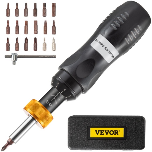 Vevor Optics Torque Wrench Mounting Kit Handheld Torque Limiting Screwdriver 10-50 In-Lbs-1In-Lbs