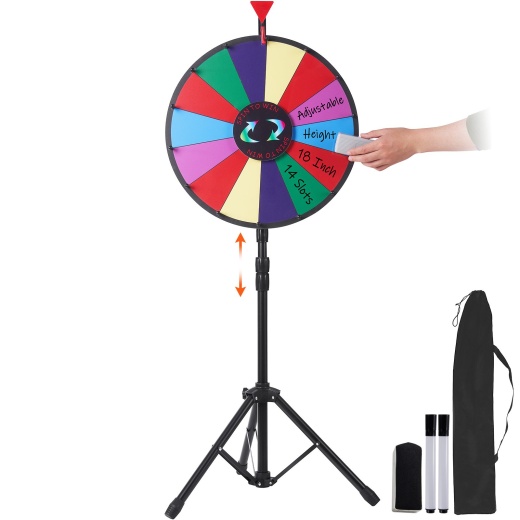 Vevor 18 Inch Spinning Prize Wheel