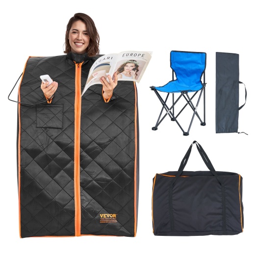 Vevor Sauna Tent Far Infrared 1050W Personal Home Spa Loss Weight Detox Therapy