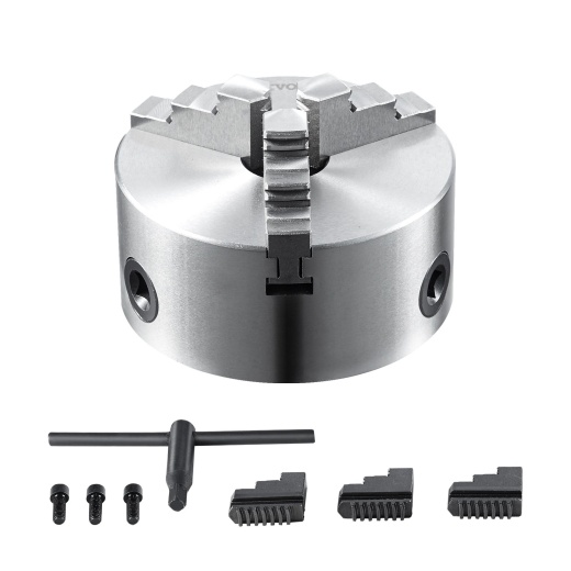 Vevor 3-Jaw Lathe Chuck - 5'' Self-Centering Lathe Chuck for Precise Results