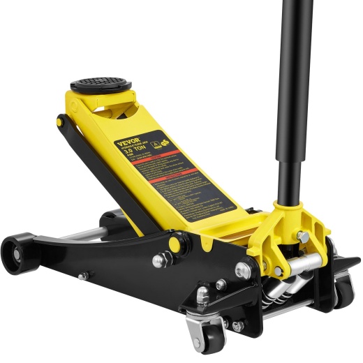 Vevor 3 Ton Low Profile Floor Jack - Heavy-Duty Steel Racing Floor Jack