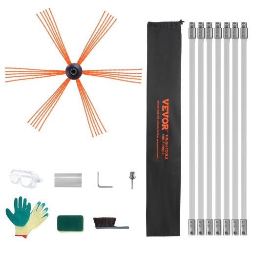 Vevor 23 Feet Chimney Sweep Kit