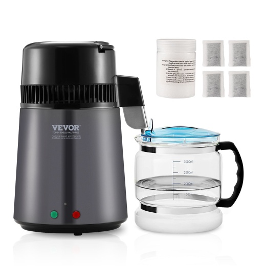 Vevor Water Distiller, 4L 1.05 Gallon Pure Water Purifier Filter