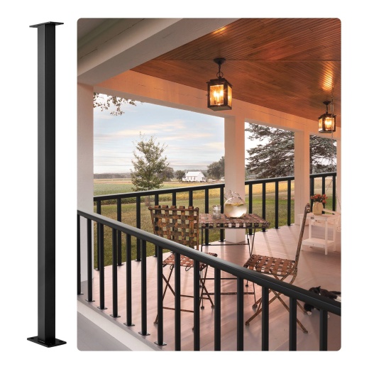 Vevor Cable Rail Post Level Deck Stair Post - 36" Stainless Steel Handrail