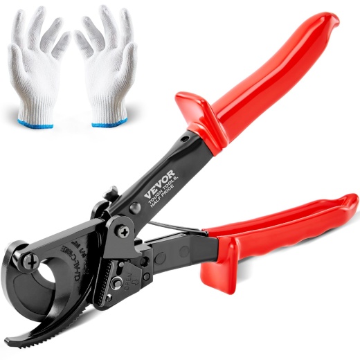 Vevor Ratcheting Cable Cutter, 10" Heavy Duty Wire Cutter for Electrical Wire