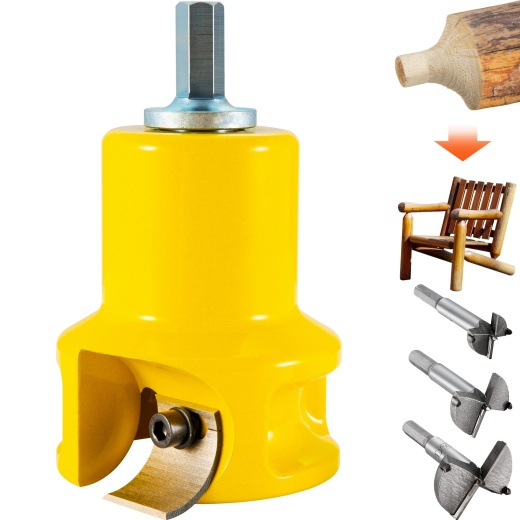 Vevor Tenon Cutter: 1.5" / 38 Mm Log Furniture Cutter for Home DIY and Commercial Woodworking