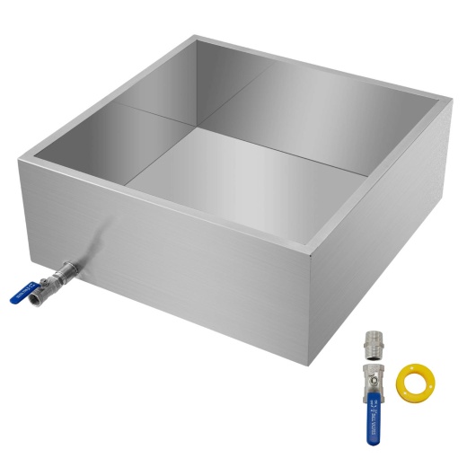 Vevor Maple Syrup Evaporator Pan - 24X24x9.5 Inch Stainless Steel
