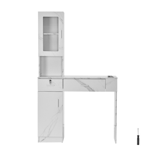 Vevor Salon Workstation - Wall-Mounted Unit for Hair Professionals