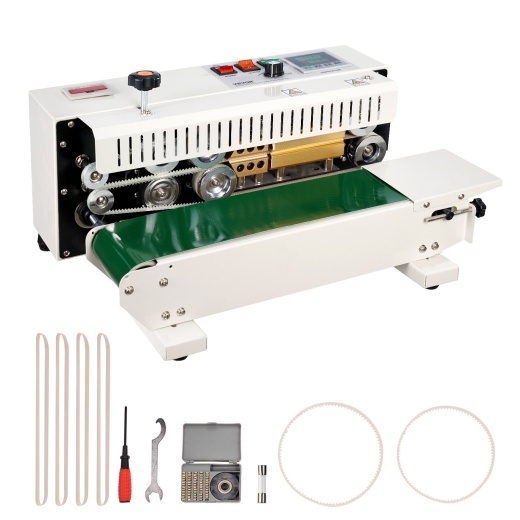 Vevor Continuous Bag Band Sealing Machine Horizontal Band Sealer Count Function