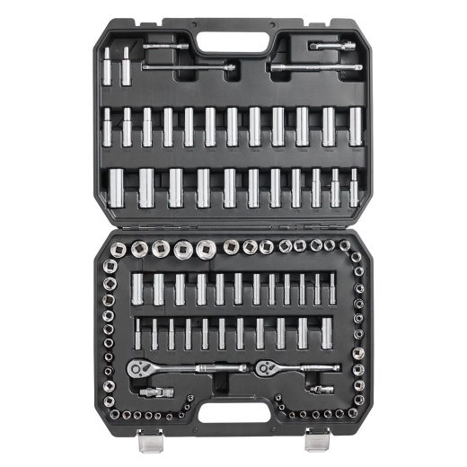 Vevor Socket Set - 1/4" and 3/8" Drive Socket and Ratchet Set with 106 Pcs Tool Set