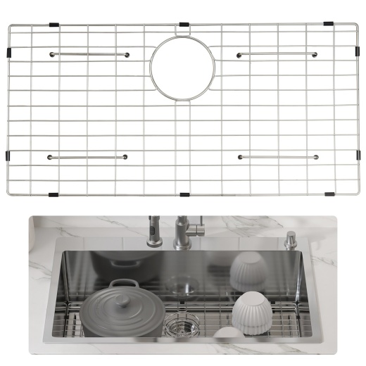 Vevor Sink Protector Grid - Stainless Steel Sink Grates for Kitchen Sink