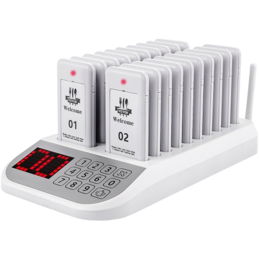 Vevor Restaurant Pager System 20 Coasters Max 98 Channels