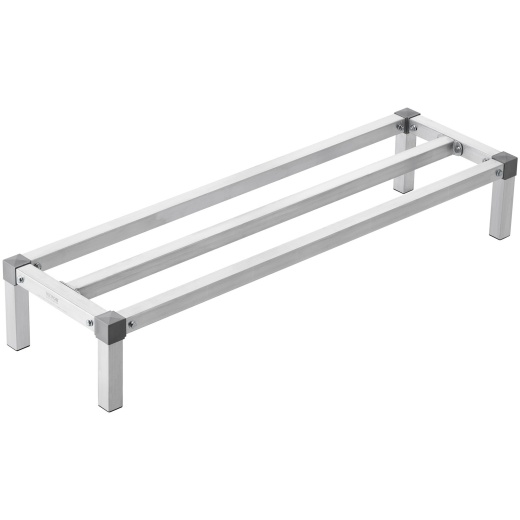 Newly Upgraded！Vevor Aluminum Dunnage Rack Stationary Dunnage Rack 48” X 14” X 8” Storage Rack