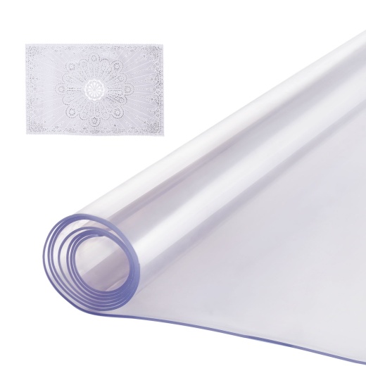 Vevor Pvc Table Protector 40X60 Inch Clear Plastic Desk Protector 2.0Mm Thick