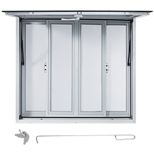 Vevor Concession Window - 36 x 36 Inch Aluminum Alloy Food Truck Service Window