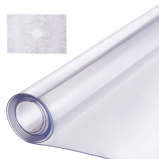 Vevor Pvc Table Protector 42X96 Inch Clear Plastic Desk Protector 1.5Mm Thick