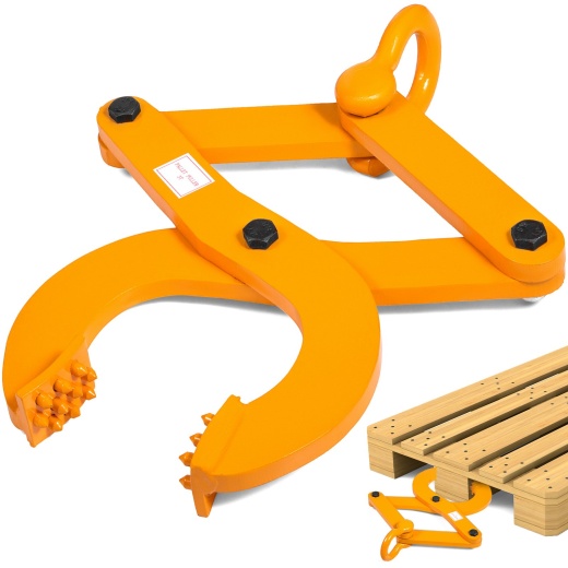 Vevor Pallet Puller - 3T Steel Single Scissor Yellow Clamp with 6614 Lbs Load Capacity