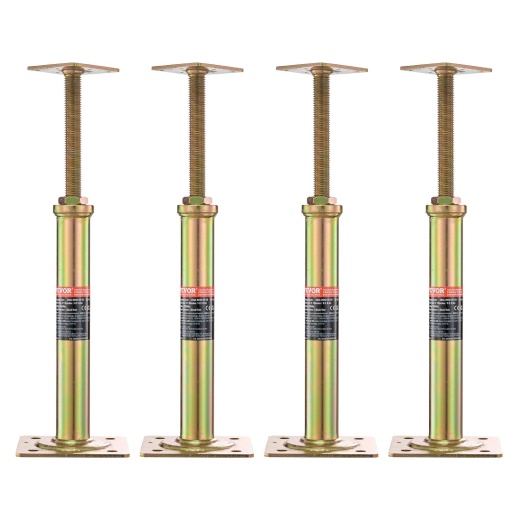 Vevor 4Pcs Adjustable Floor Jack Post House Floor Leveling Lift 11.6"-16" Height