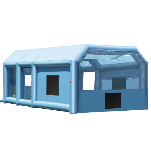 Vevor Inflatable Paint Booth - 29.5 x 15.7 x 11.8 Ft Portable Spray Booth for Large Truck, Van, and Machinery