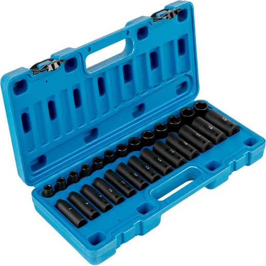 Vevor Impact Socket Set 3/8 Inches - 26 Piece High-Performance Tool Kit