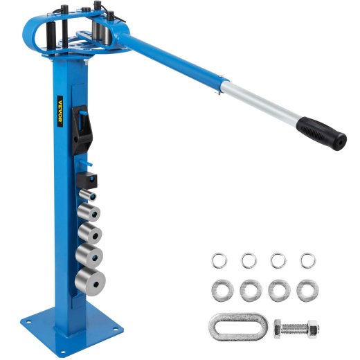 Vevor Yp-38 Metal Bender 1"-3" Flat Bar Square Rod Bending 7 Dies W/ Floor Stand