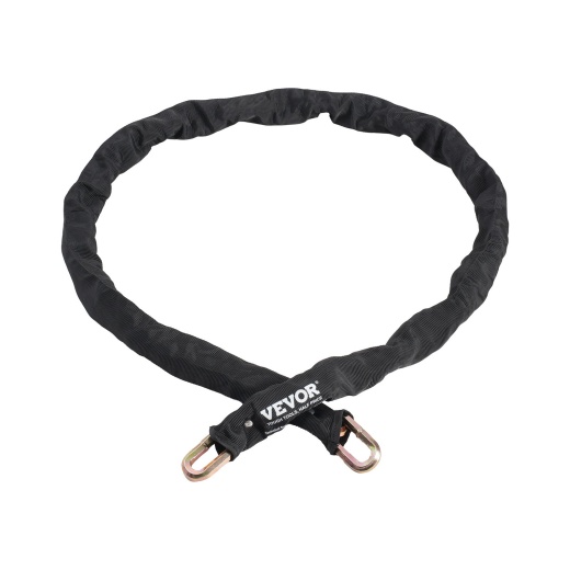 Vevor Bike Chain Lock 5.91 Ft Safety Bike Chain Lock 9.5 Mm Thick Black, Suitable For Electric Bikes, Motorcycles