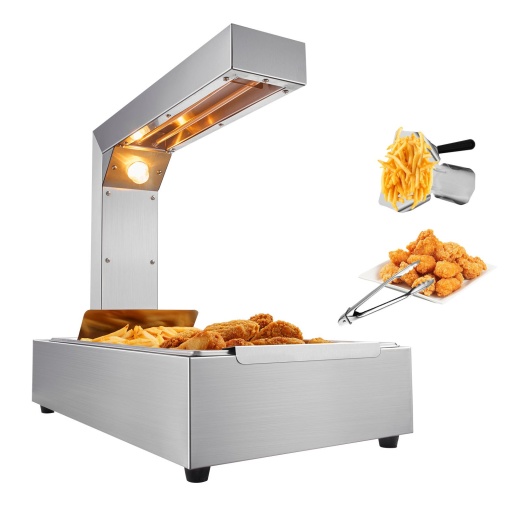 Vevor French Fry Food Warmer - 750W Commercial Food Heating Lamp for Restaurants