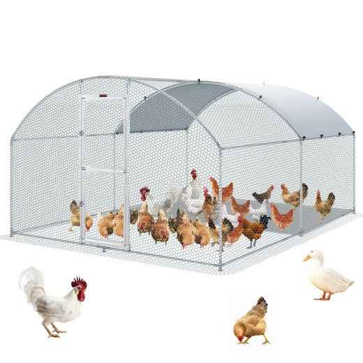 Vevor Large Metal Chicken Coop with Run