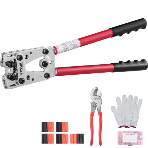 Vevor Crimping Tool, AWG10-1/0 Copper and Aluminum Terminal Battery Lug Crimper