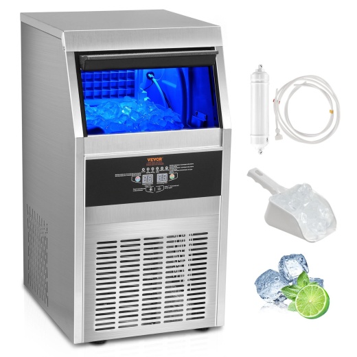 Vevor Commercial Ice Maker - 80Lbs/24H, High Efficiency Ice Machine
