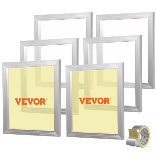Vevor Screen Printing Kit - 6 Pieces Aluminum Silk Screen Printing Frames