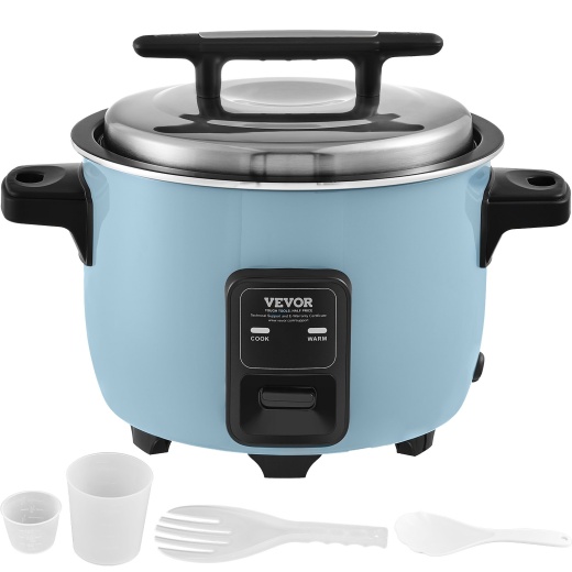 Vevor Commercial Rice Cooker 50-Cup Non-Stick Pot 10L 24H Keep Warm Restaurant
