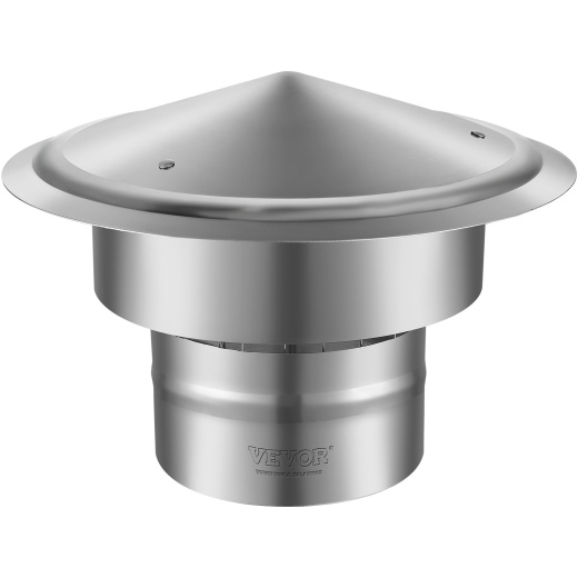 Vevor Chimney Cap - 6 Inch 304 Stainless Steel Round Roof Rain Cap