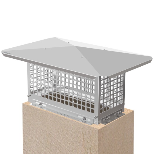 Vevor Chimney Cap - 8'' x 17'' Flue Caps, 304 Stainless Steel Fireplace Chimney Cover