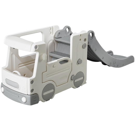 Toddler Slide with Climbable Ladders & Bus Playhouse - Buy Online Now!