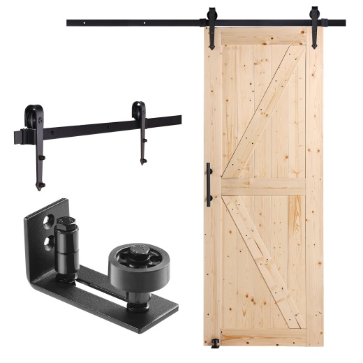 Vevor Barn Door and Hardware Kit - 30" x 84" Wood Sliding Barn Door