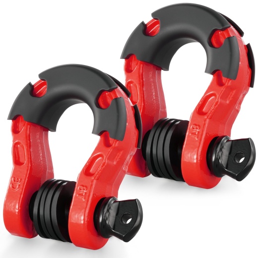 Vevor 3/4" D-Ring Shackle, 2 Pack Alloy Steel Shackles 66139 Lbs (30 Ton) Break Strength