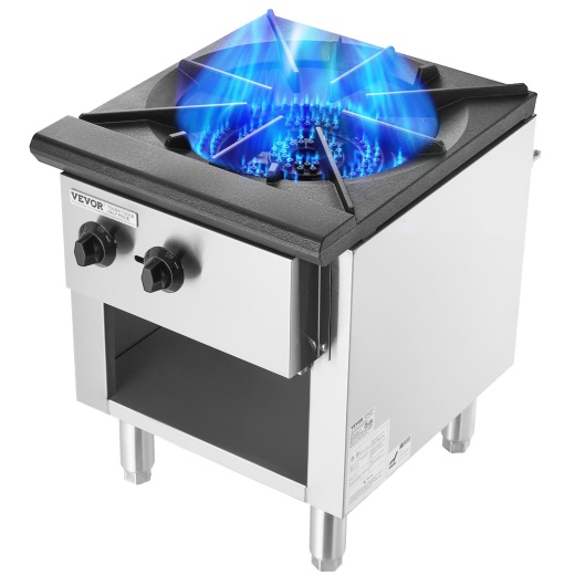 Vevor Commercial Gas Range Stove 1 Burner Countertop Cooking Hot Plate Kitchen